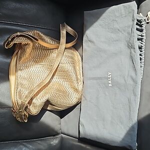Bally woven leather bag
